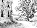 'Osborne House #2' drawing by Diane Wright